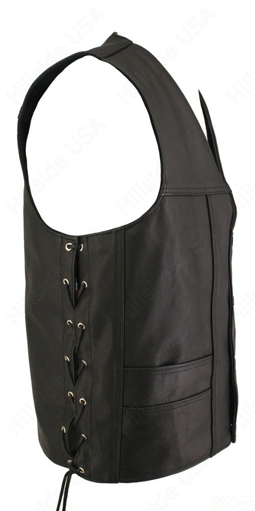 Men's Ultimate Horsehide Motorcycle Leather Vest