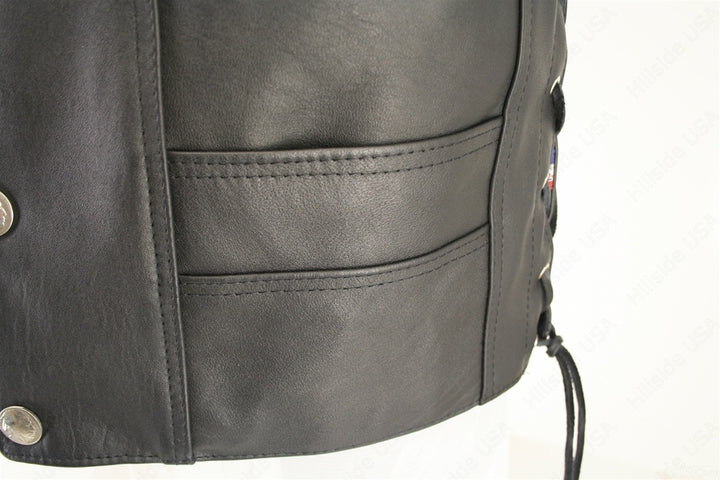 Men's Ultimate Horsehide Motorcycle Leather Vest
