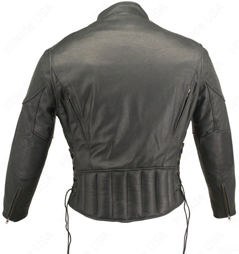 Men's Vented Leather Jacket