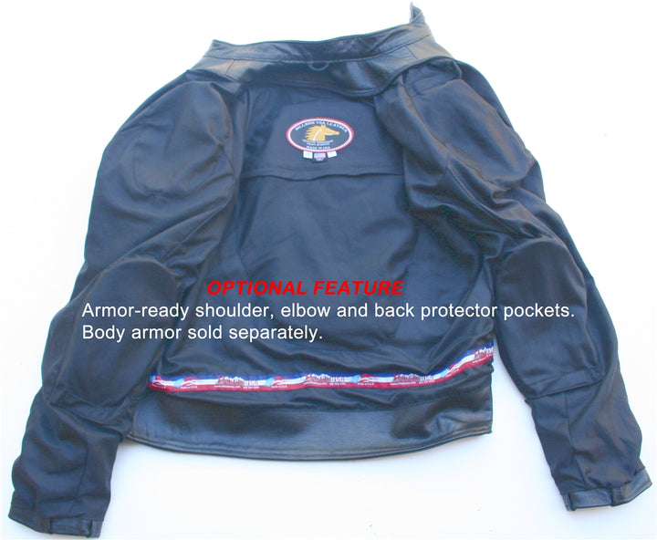Men's Vented Leather Jacket