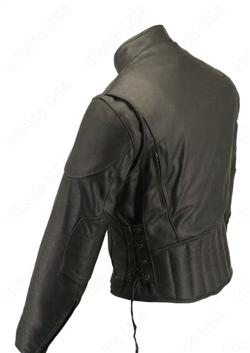 Men's Vented Leather Jacket