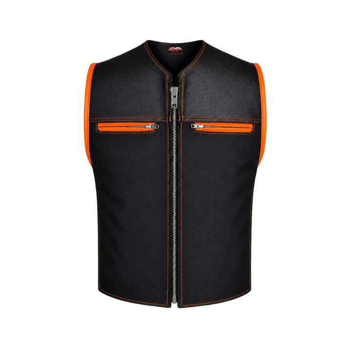 Hillside Bandit Leather/Cordura Biker vest