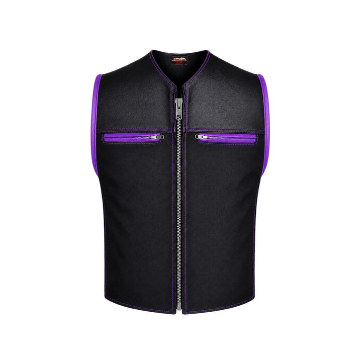 Hillside Bandit Leather/Cordura Biker vest