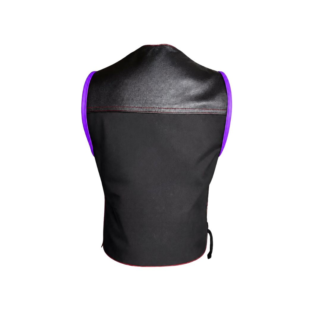 Hillside Bandit Leather/Cordura Biker vest
