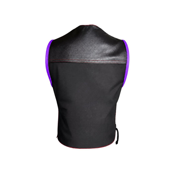 Hillside Bandit Leather/Cordura Biker vest