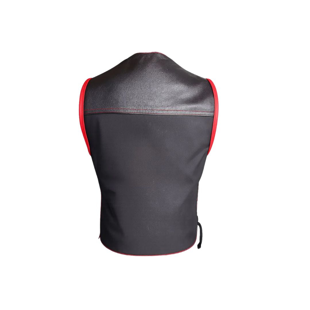 Hillside Bandit Leather/Cordura Biker vest