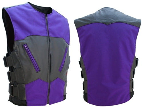 Interceptor Leather & Cordura Combo Vest