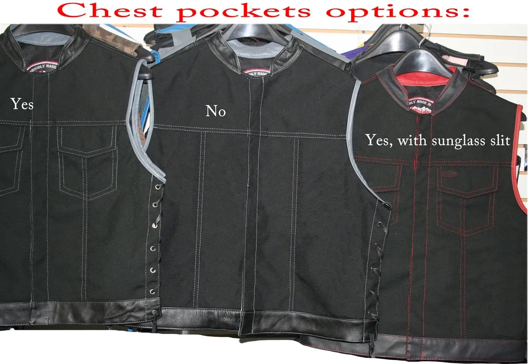 SOA Style Side Lace Water Resistant Military Grade Fabric (Cordura)