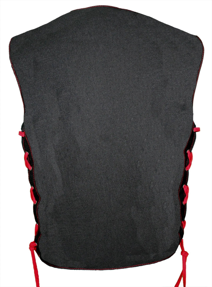 Solid Back Cordura Nylon Motorcycle Club Cut