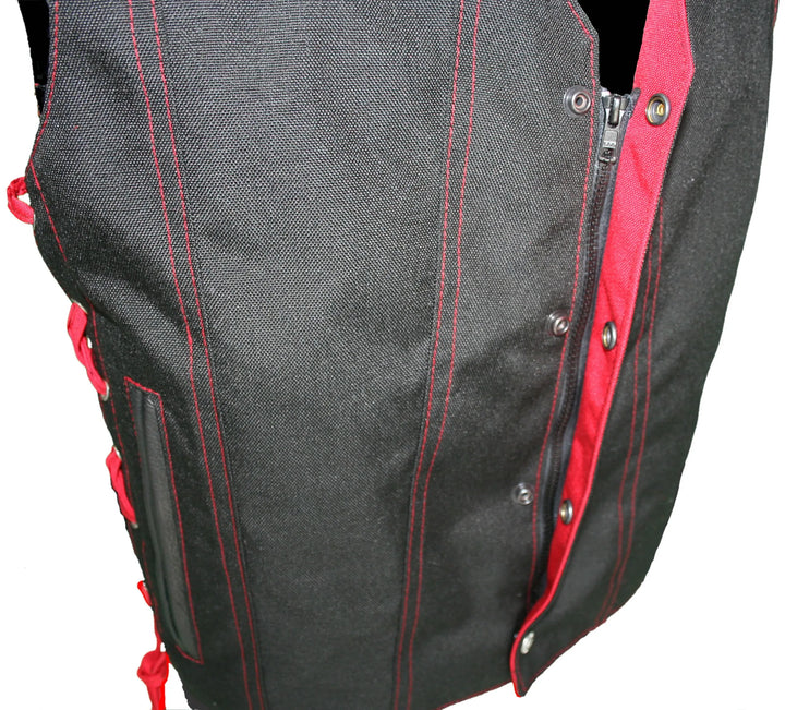 Solid Back Cordura Nylon Motorcycle Club Cut