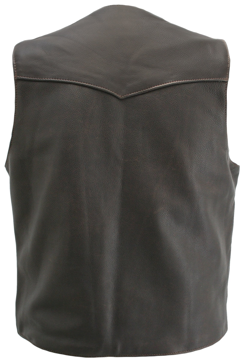 The Classic Vintage Leather Vest