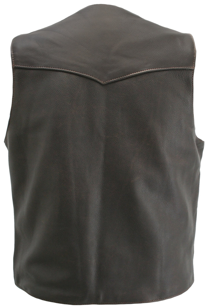 The Classic Vintage Leather Vest