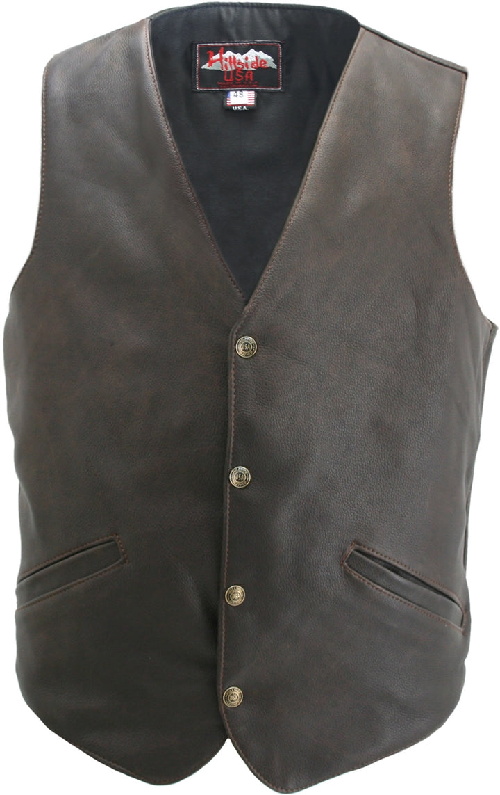The Classic Vintage Leather Vest