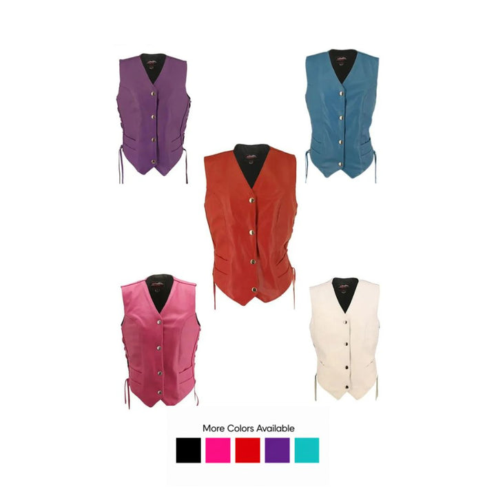 Women's Leather Vest