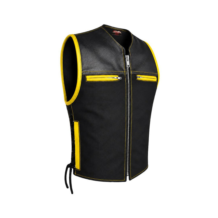 Hillside Bandit Leather/Cordura Biker vest