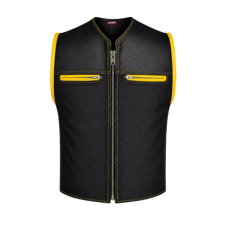 Hillside Bandit Leather/Cordura Biker vest