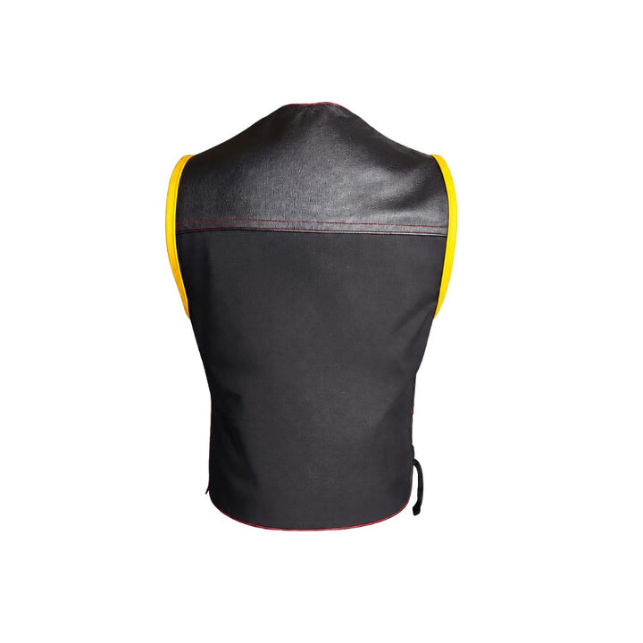 Hillside Bandit Leather/Cordura Biker vest