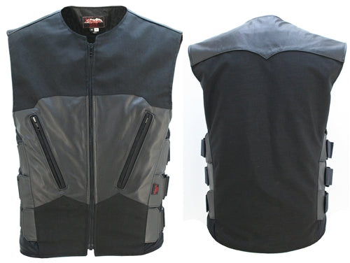 Interceptor Leather & Cordura Combo Vest
