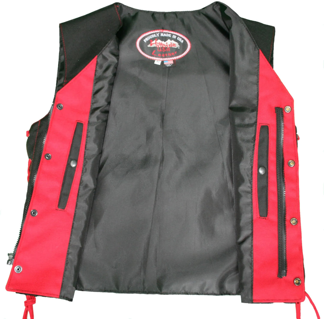 Solid Back Cordura Nylon Motorcycle Club Cut