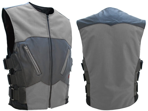 Interceptor Leather & Cordura Combo Vest