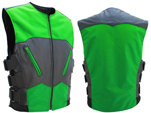 Interceptor Leather & Cordura Combo Vest