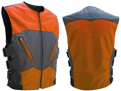 Interceptor Leather & Cordura Combo Vest