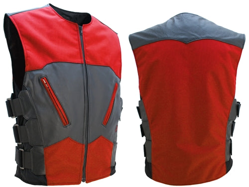 Interceptor Leather & Cordura Combo Vest