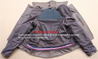Men's D Pocket Horsehide Motorcycle Jacket