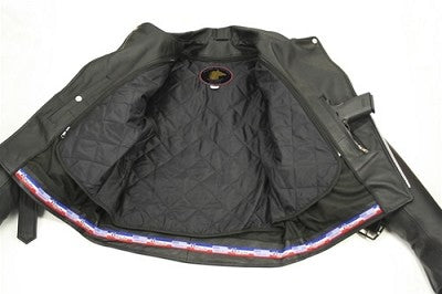Men's D Pocket Horsehide Motorcycle Jacket