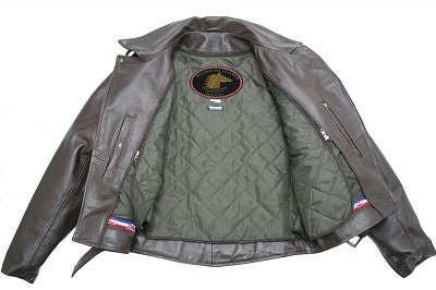 Men's D Pocket Horsehide Motorcycle Jacket