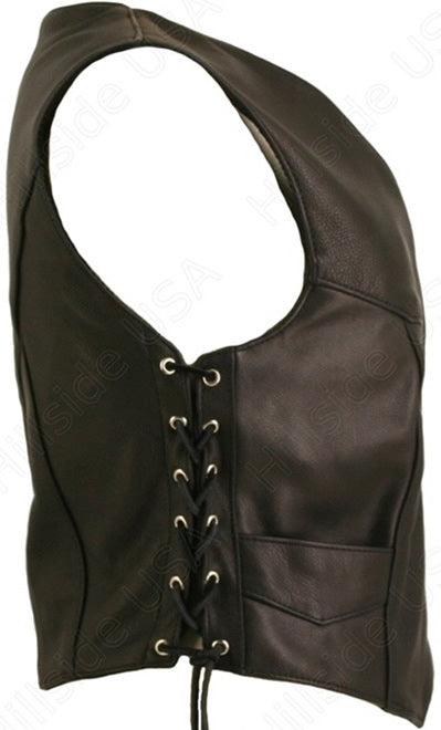 Women's Laced Side Biker Vest