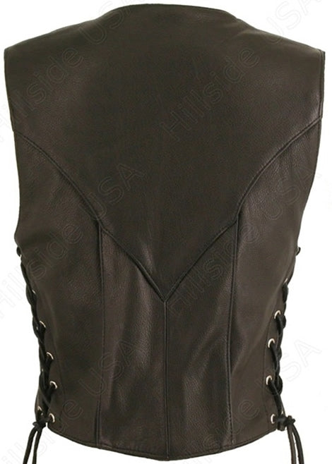 Women's Laced Side Biker Vest