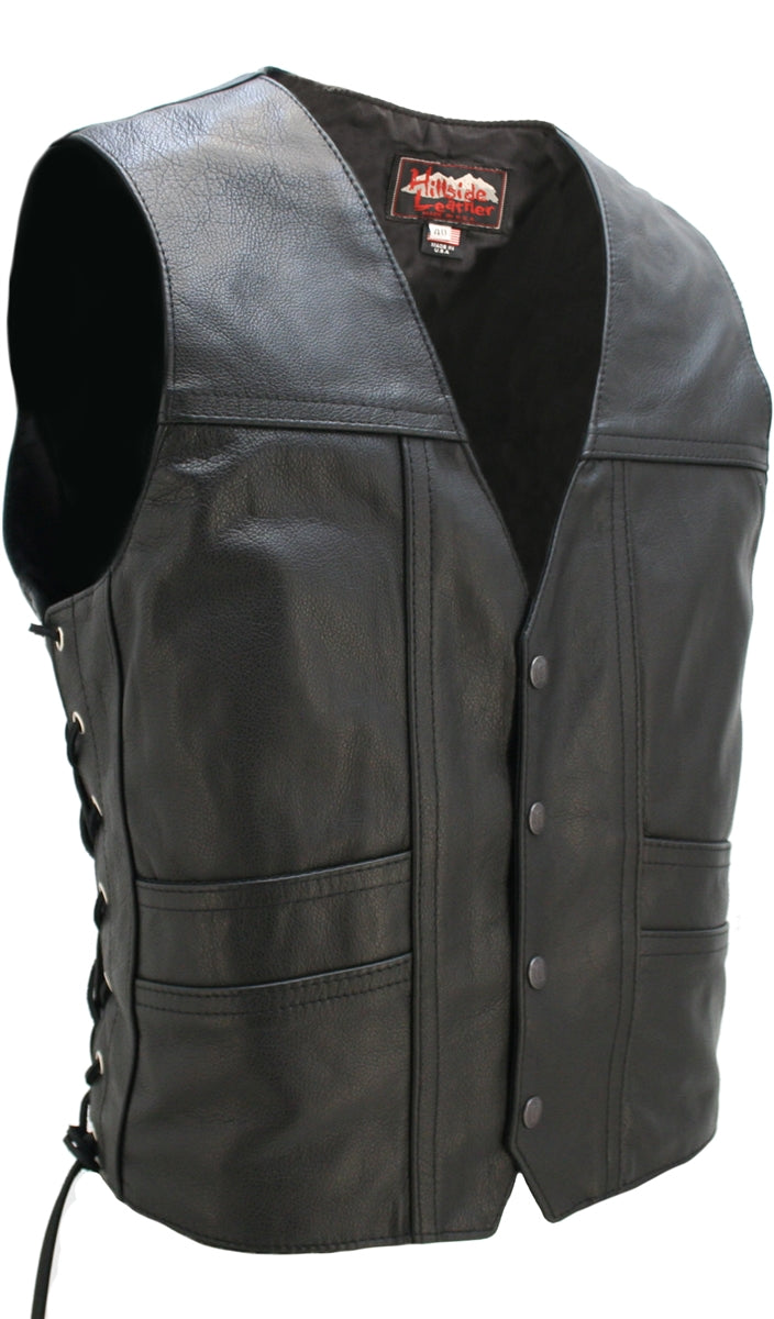 Full Back Cruiser Motorcycle Leather Vest