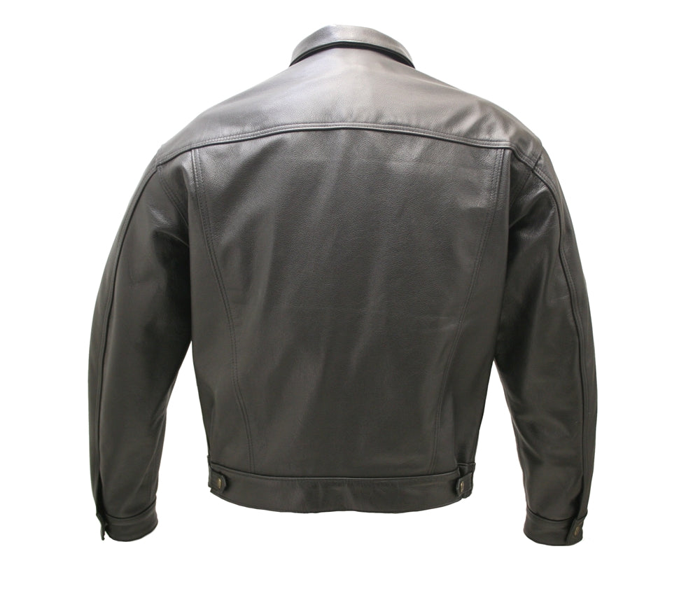 Cowhide Leather Trucker Jacket