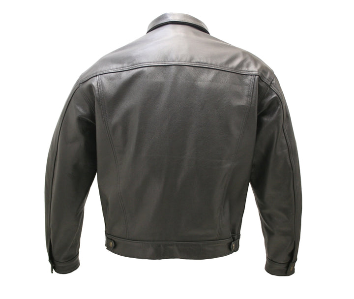 Cowhide Leather Trucker Jacket