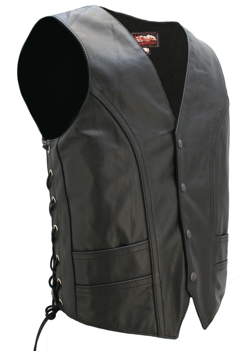 Laced Full Back Motorcycle Vest