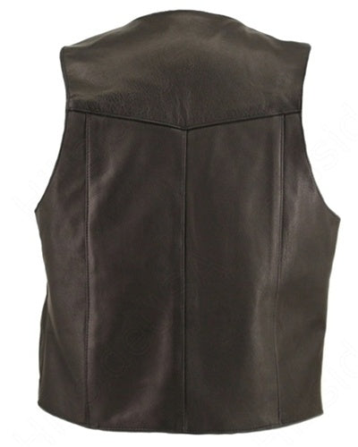 Men's Basic Biker Leather Vest (Custom)