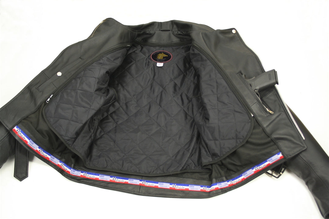 Men's Classic Horsehide Motorcycle Jacket