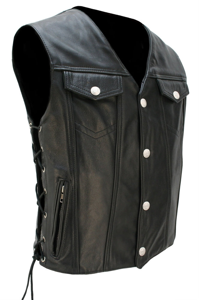 Men's Denim Style Lace Side