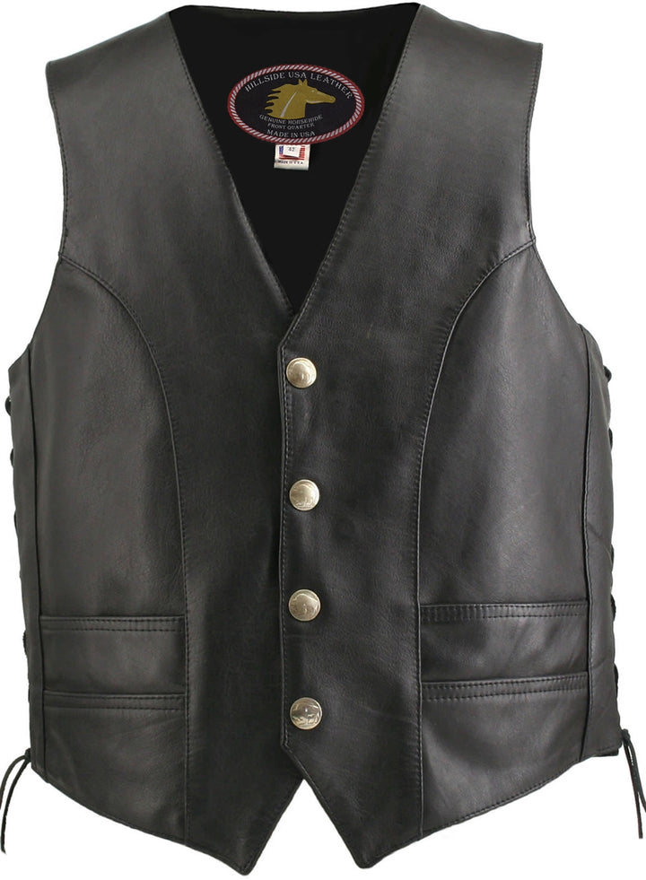 Men's Horsehide Biker Vest (Custom)