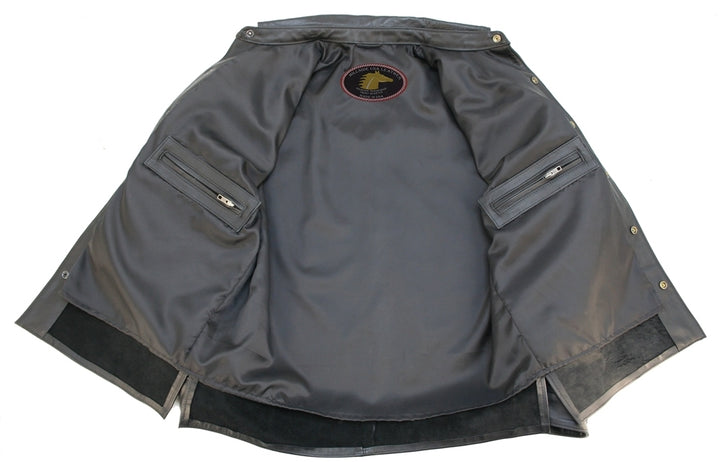 Men's Black Horsehide Leather Shirt