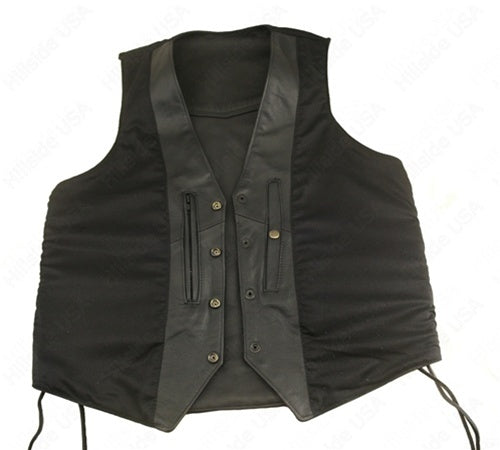 Men's Laced Side Basic Biker Vest (Custom)