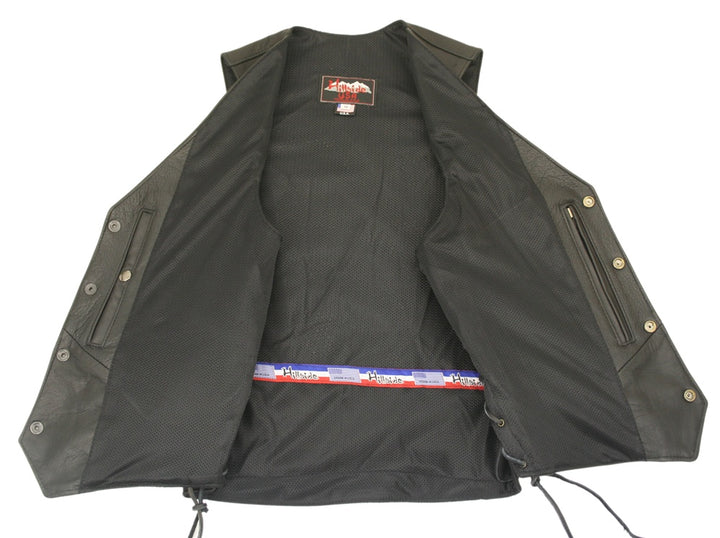 Men's Semi-Perforated Biker Vest