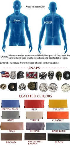 Men's Solid Back Horsehide Vest (custom)