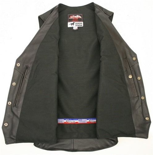 Men's Solid Back Horsehide Vest (custom)