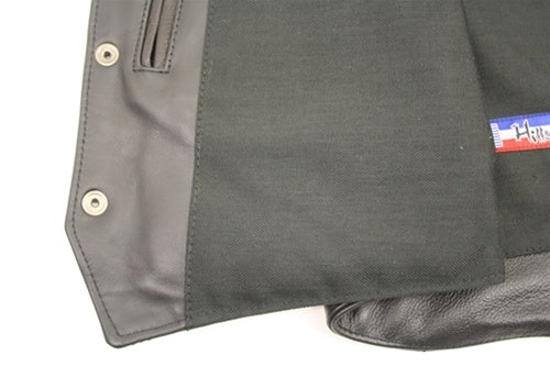 Men's Solid Back Horsehide Vest (custom)
