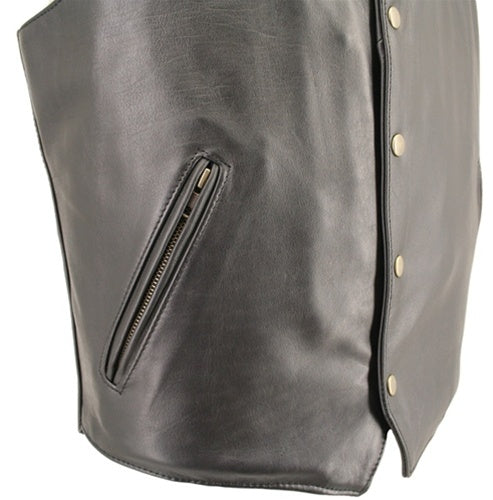 Men's Solid Back Horsehide Vest (custom)