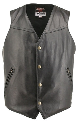 Men's Solid Back Horsehide Vest (custom)