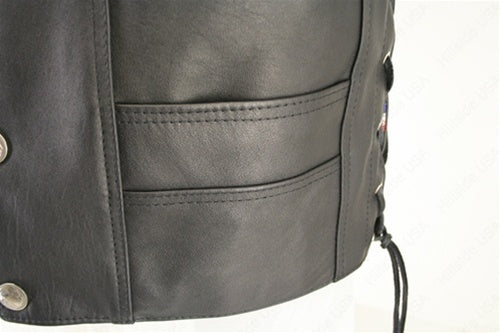 Men's Ultimate Horsehide Biker Vest (custom)