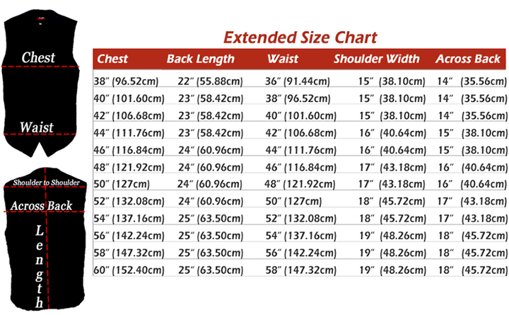 Seamless Back Panel Club Biker Vest